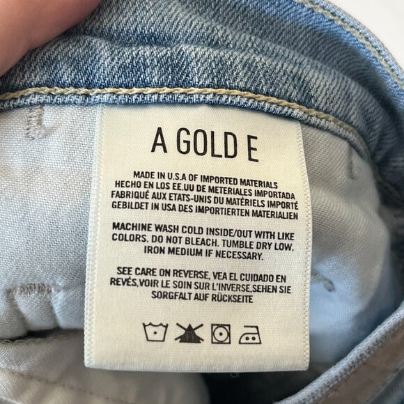 AGOLDE Isabel Slim Straight Boyfriend Distressed Relaxed Denim Jeans Size 32 - Picture 8 of 9